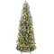 Best Choice Products Pre-Lit Artificial Scotch Pine Pencil Christmas Tree w/ LED Lights Metal Stand